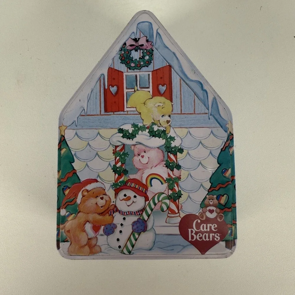 Care Bears Holiday Christmas Ornament Set of 3 in Tin 2003 Carlton Cards CXGFT-0